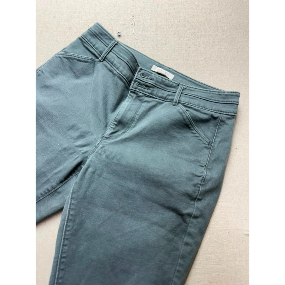 Womens Size 4 Green Skinny Jeans Stretch Cotton Blend Pants [A210]